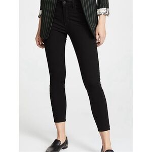 LAGENCE Margot High Rise Skinny Jean Black Sz 25